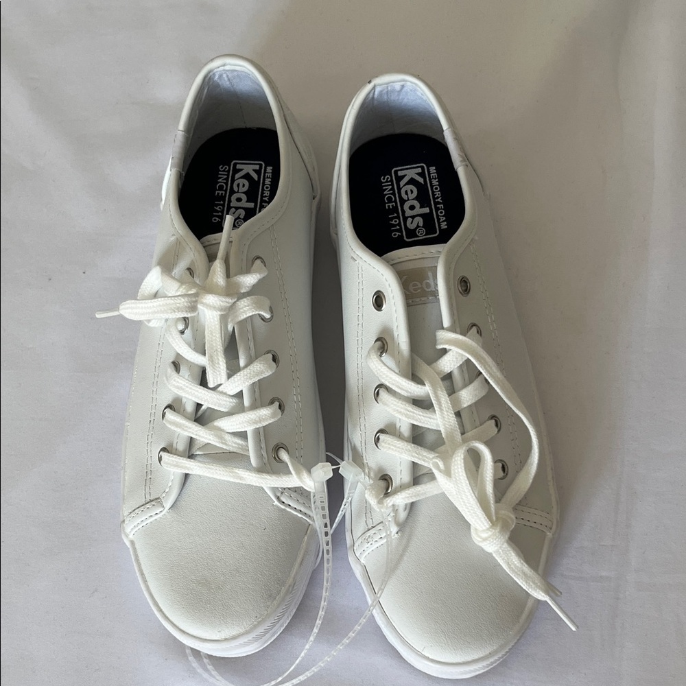 Keds Classic White Sneakers with Memory Foam